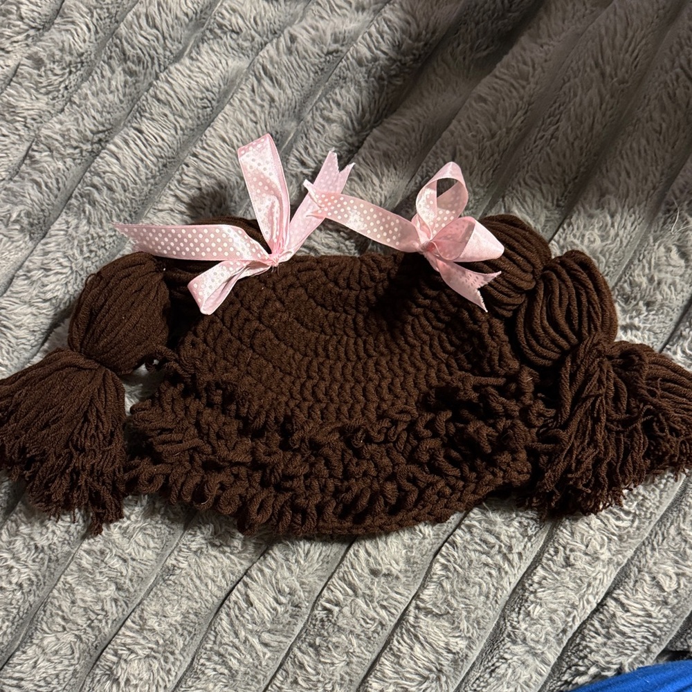 Handmade Yarn Cabbage Patch Baby Hat
